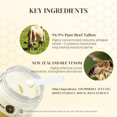 Tantea silky melt visual showing how it glides on hands