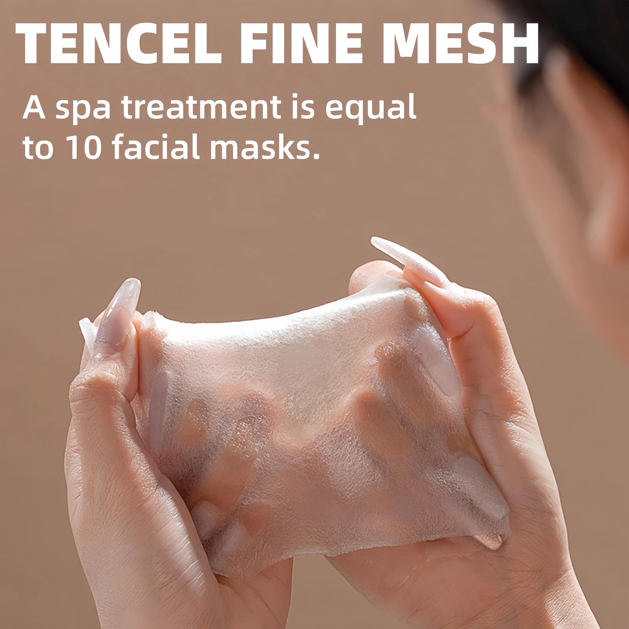 Taolivingmart tencel fine-mesh closeup showcases lightweight pads that contour to skin.