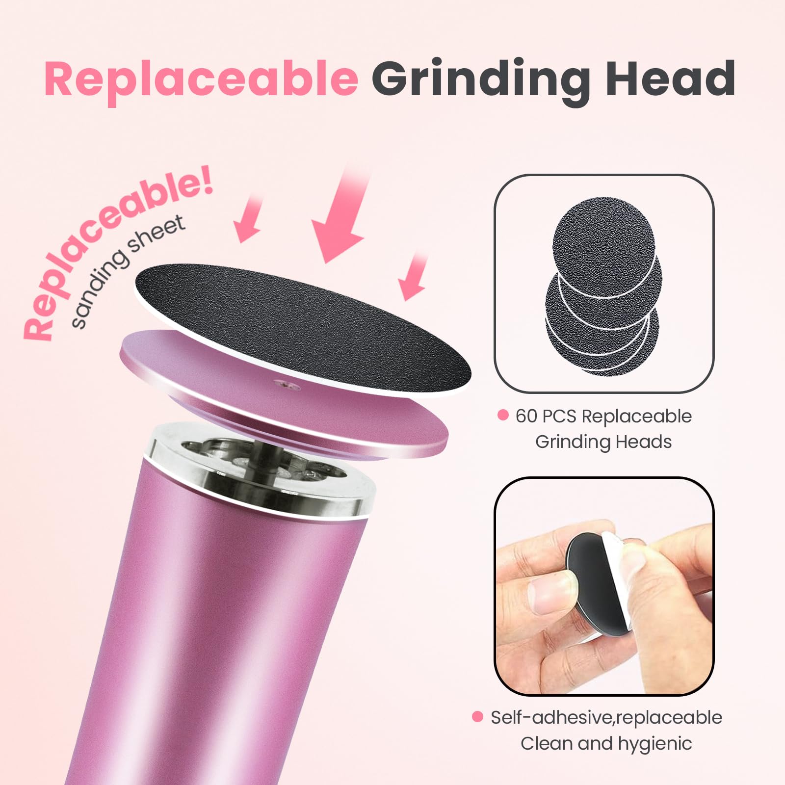TAOMAND 60 pcs sandpaper discs support consistent, long-lasting foot care sessions