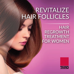 TARO Minoxidil foam dispense demonstrated for scalp application.
