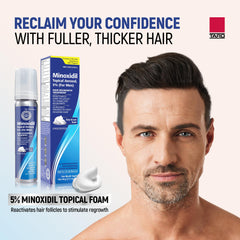 TARO Minoxidil foam dispensing nozzle provides precise dosing.