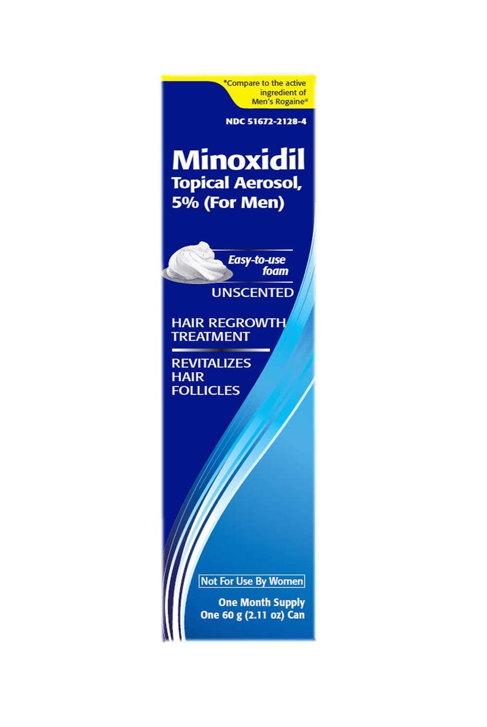 TARO Minoxidil foam packaging box shows three-month supply.