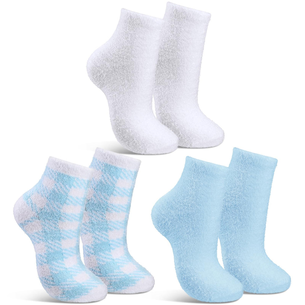 Tarpop Aloe Socks 3 Pairs blue pack with gel infusion for smoother feet