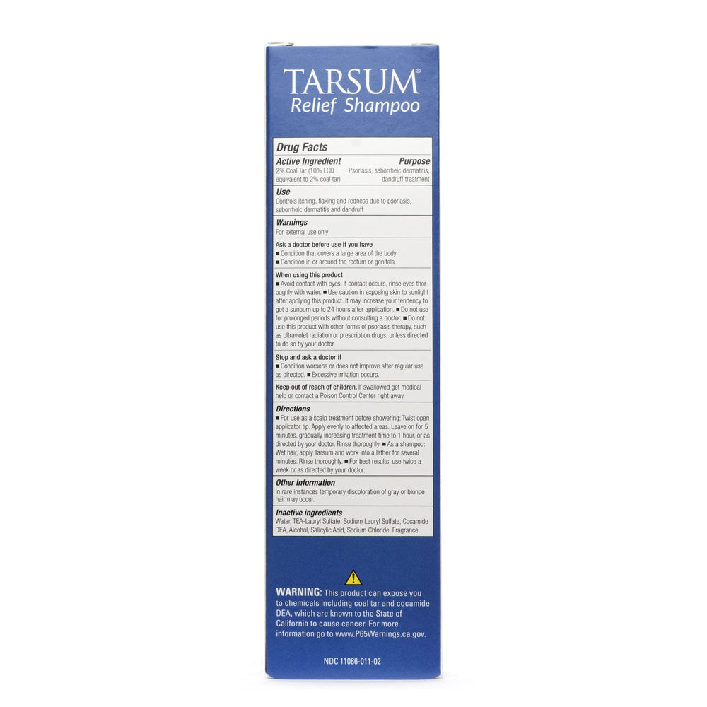 Tarsum Extra Strength Psoriasis collection box showcases complete scalp care set.