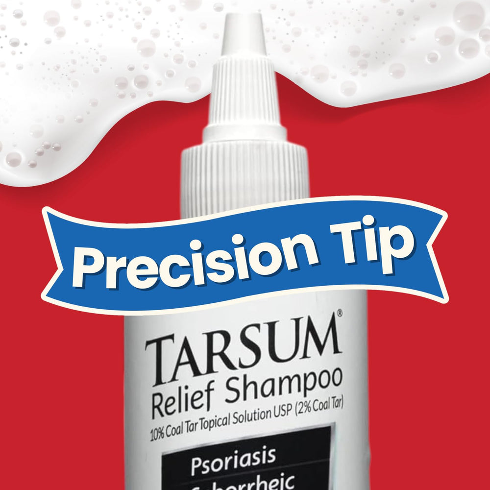 Tarsum Extra Strength Psoriasis Conditioner bottle included for moisture and healing support.