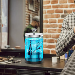 TASALON barber jar removable-basket enables easy loading and soaking of tools