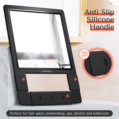 TASALON Hand Mirror ideal for barber or salon work with reliable shatterproof performance.