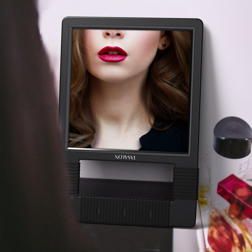TASALON Hand Mirror compact rectangular design fits small spaces.