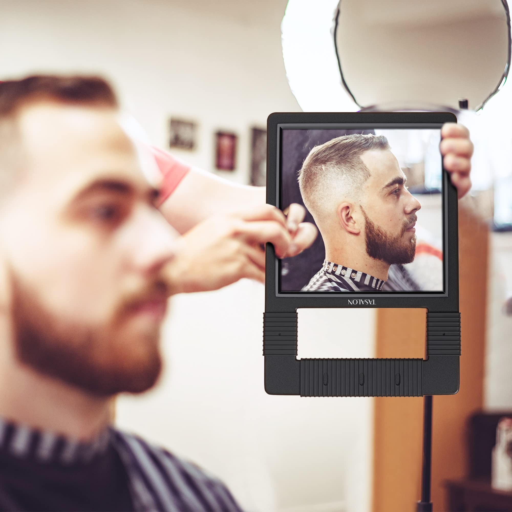 TASALON Hand Mirror lightweight at 0.9 pounds for comfortable handling.