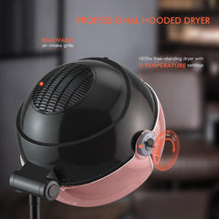 TASALON hooded hair dryer exhaust port supports uniform airflow and device longevity.