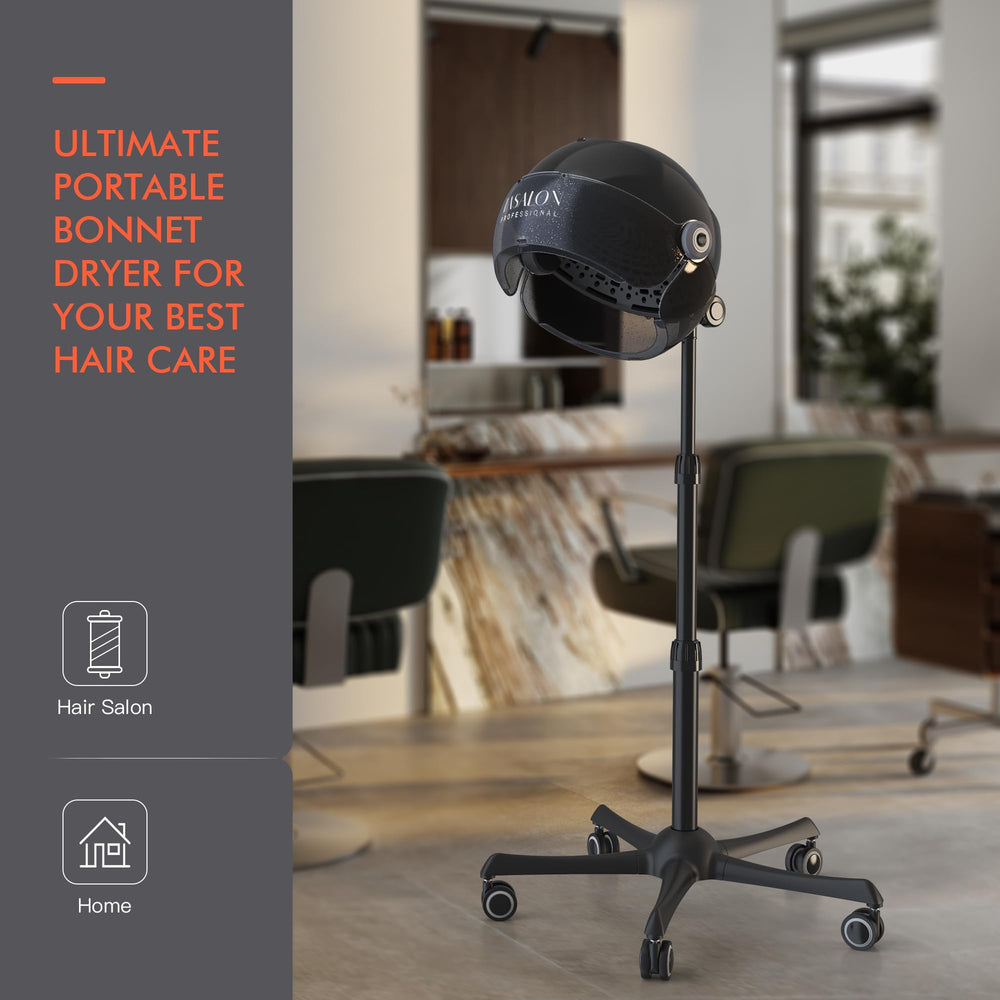TASALON hood height adjustable from 30 to 55 inches for ergonomic use.