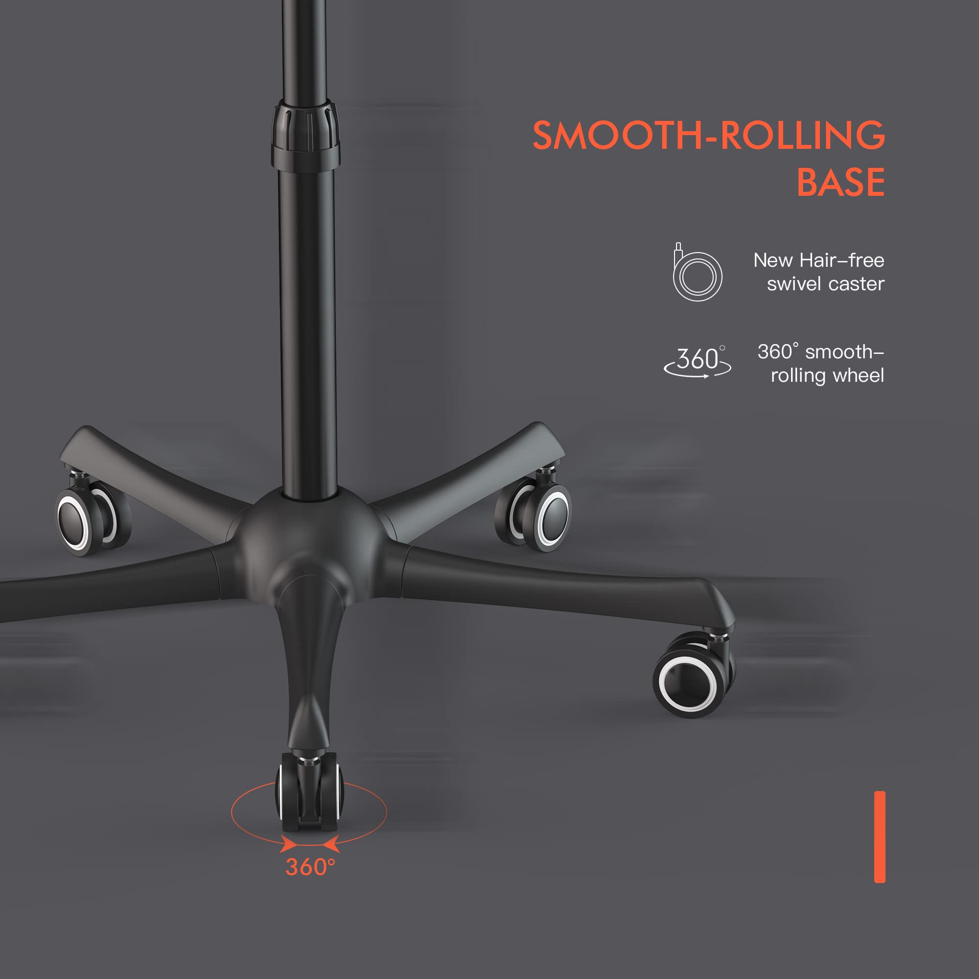 TASALON hood adjustable height supports comfortable, ergonomic use during styling.