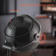 TASALON ionic hooded dryer highlighting removable airflow vent for easy cleaning.