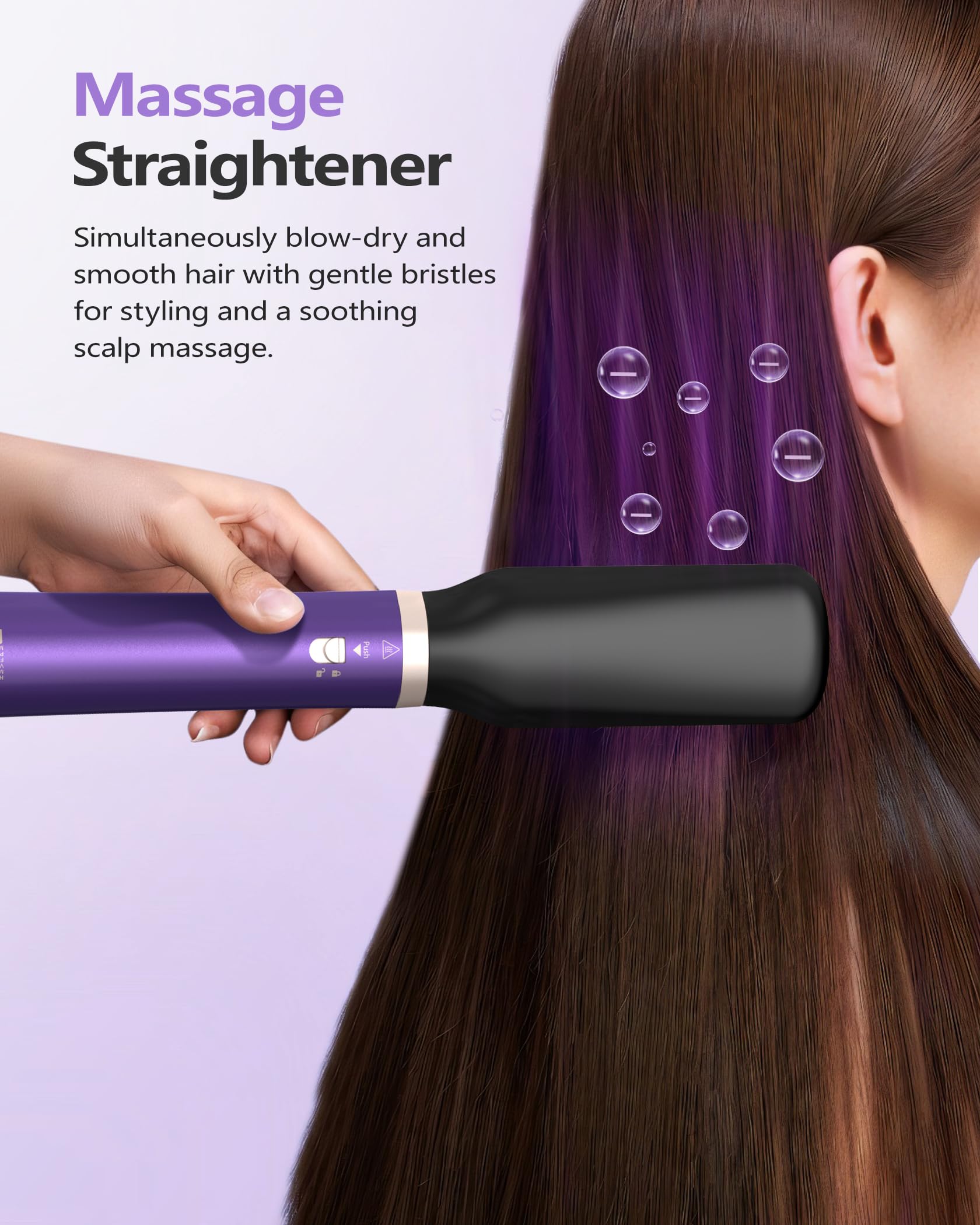 Tasneem rotating brush 2-inch for sleek or wavy finishes
