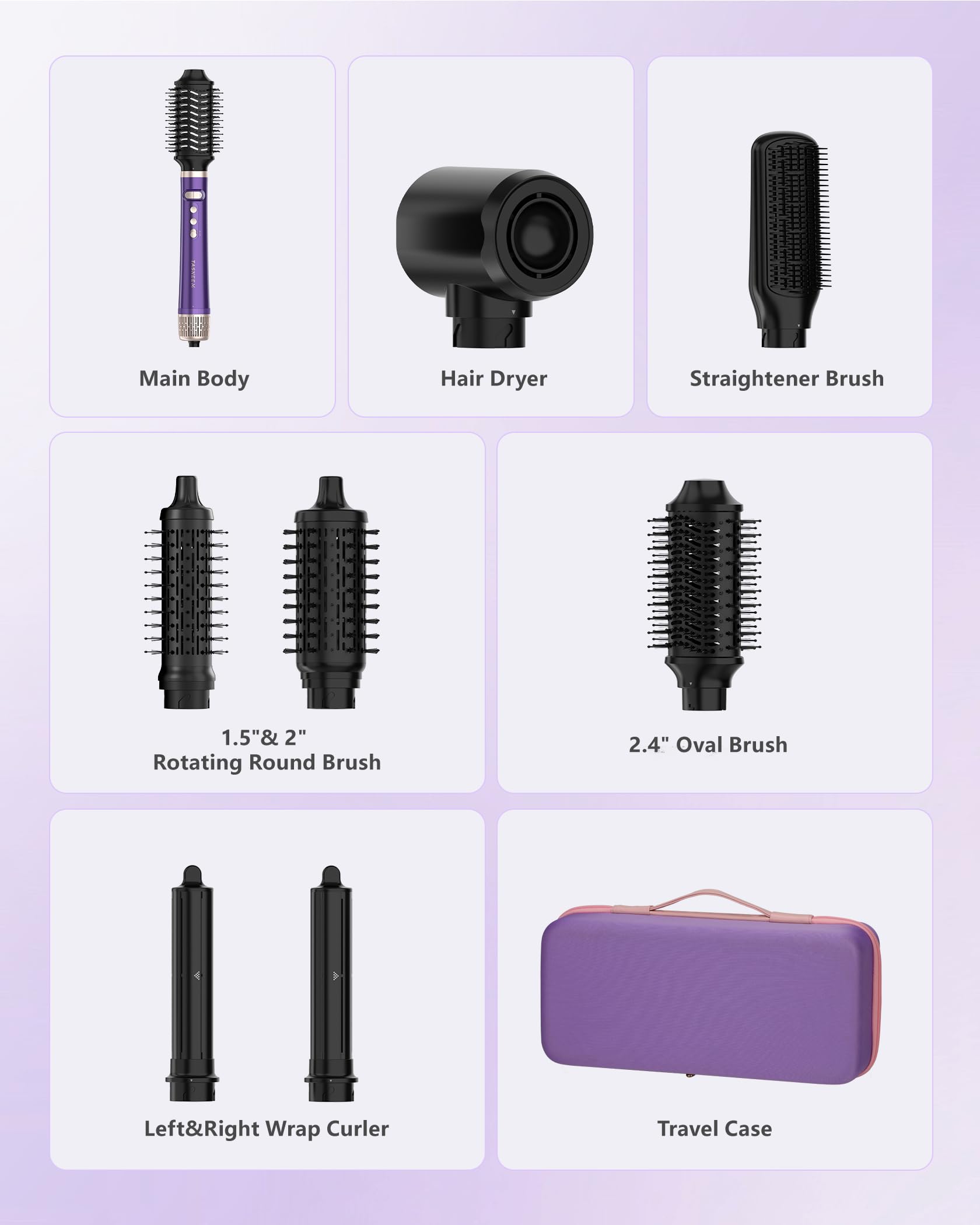 Tasneem travel-case keeps attachments organized on the go