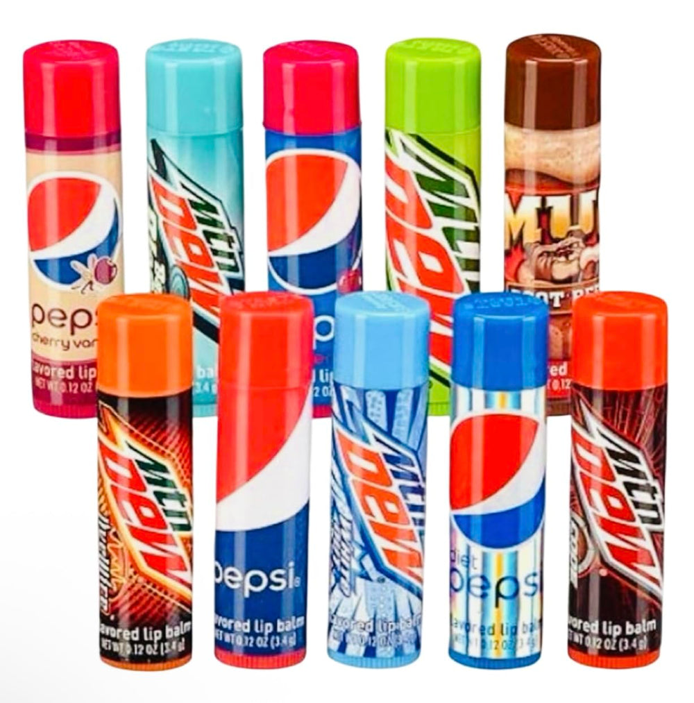 Taste Beauty Pepsi flavor close-up highlighting vibrant scents for a refreshing lip experience.