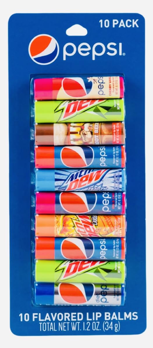 Taste Beauty Pepsi lip balm application shot showing smooth glide and conditioning feel.
