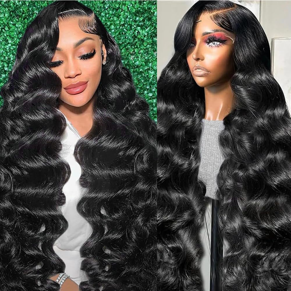 Tasumla 30 inch body wave lace-front wig with natural hairline for daily wear