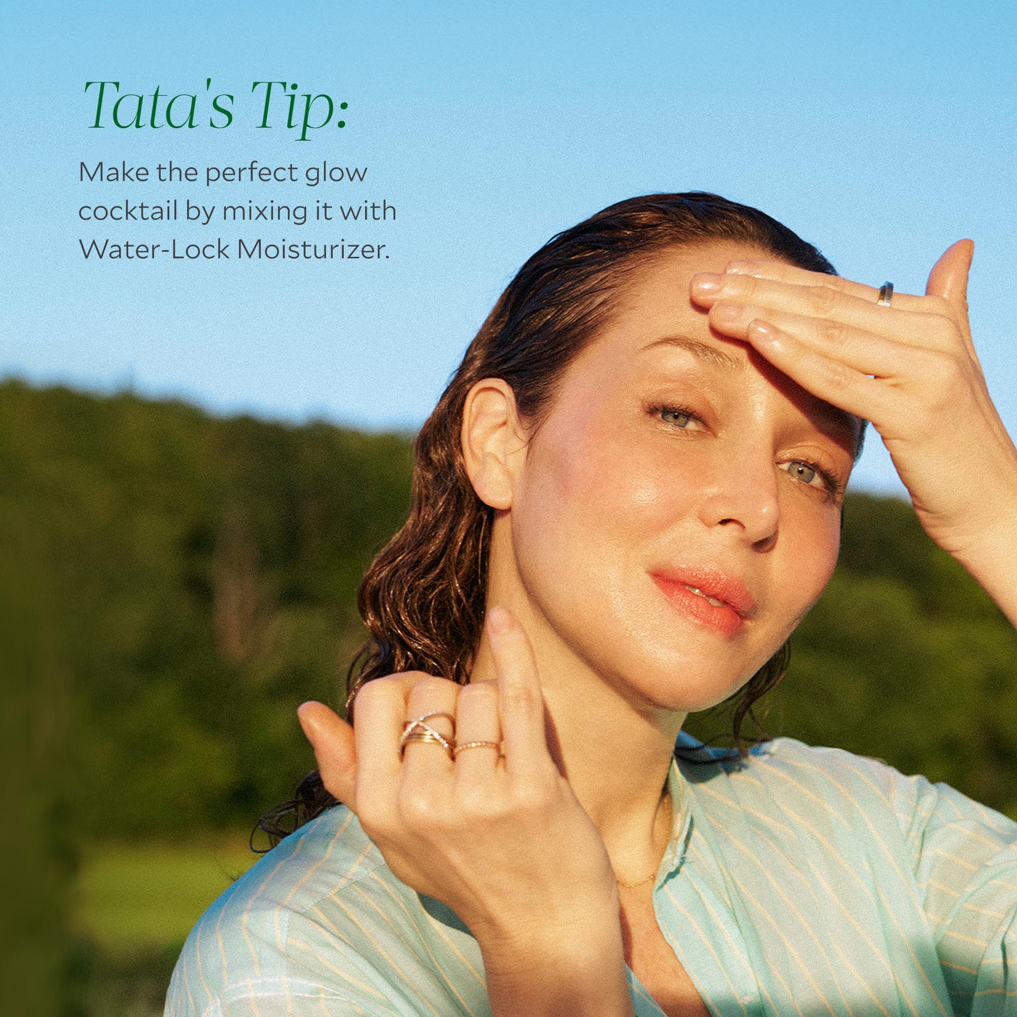 Tata Harper Resurfacing Serum glow-ready skin after use.