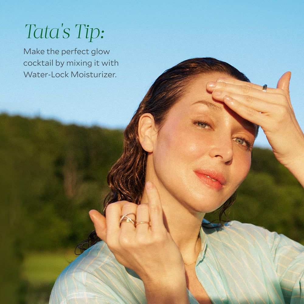 Tata Harper Resurfacing Serum glow-ready skin after use.
