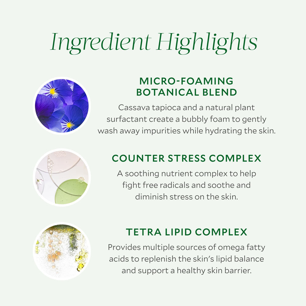 Tata Harper Superkind Softening Cleanser ingredients natural shows omega fatty acids for barrier support.
