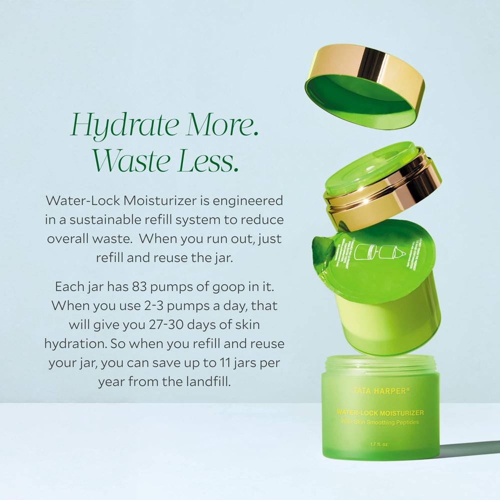 Tata Harper Water-Lock Moisturizer orange-peptides close-up highlights active ingredients for skincare support.