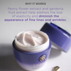TATCHA Ageless Enriching Renewal Cream packaging shot emphasizing premium jar and elegant design.