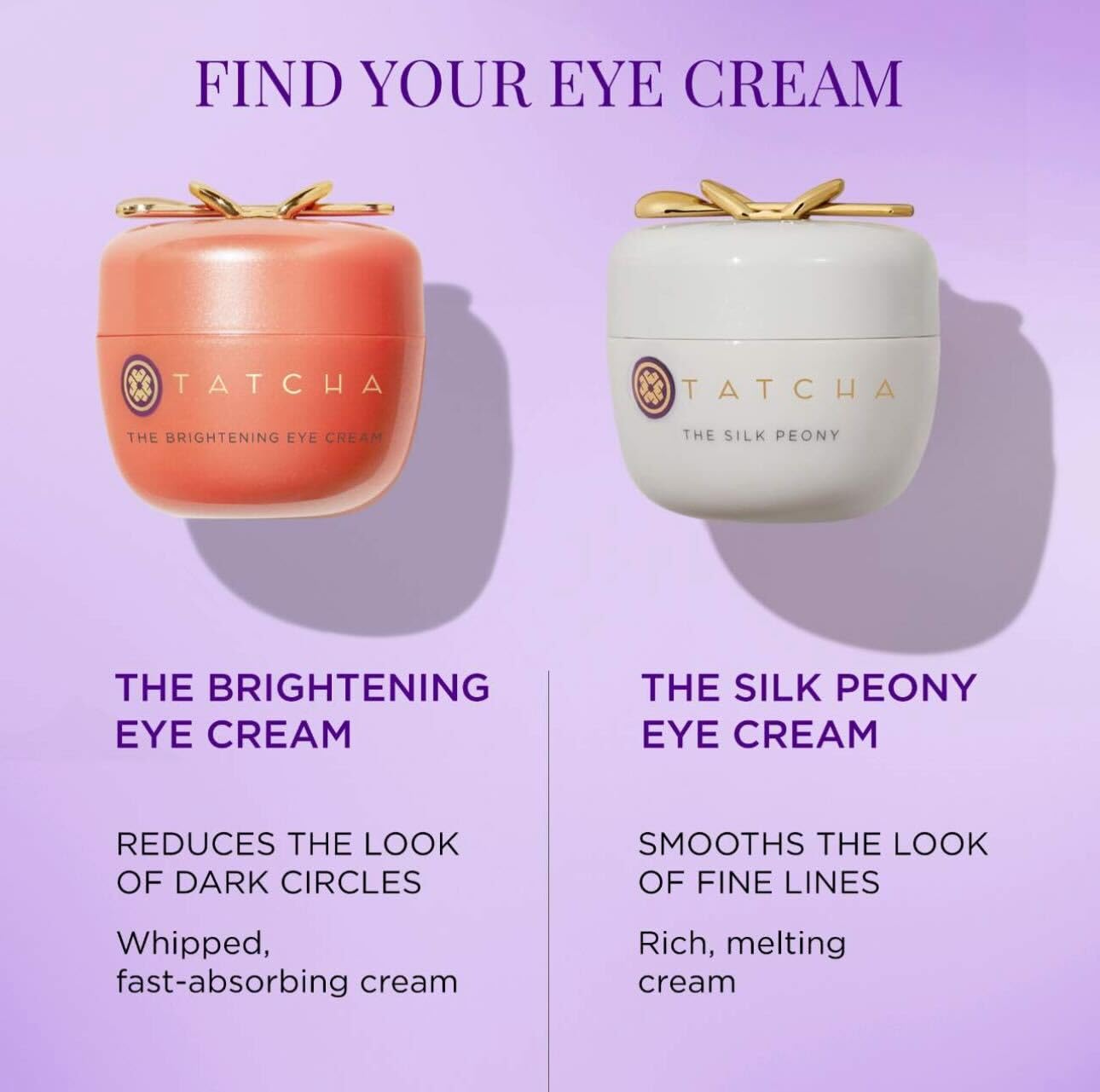 TATCHA Brightening Eye Cream close-up of silky texture for smoothing fine lines.