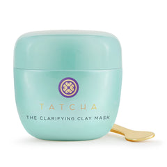 TATCHA Clarifying Clay Mask warming application for open pores and purifying skin.