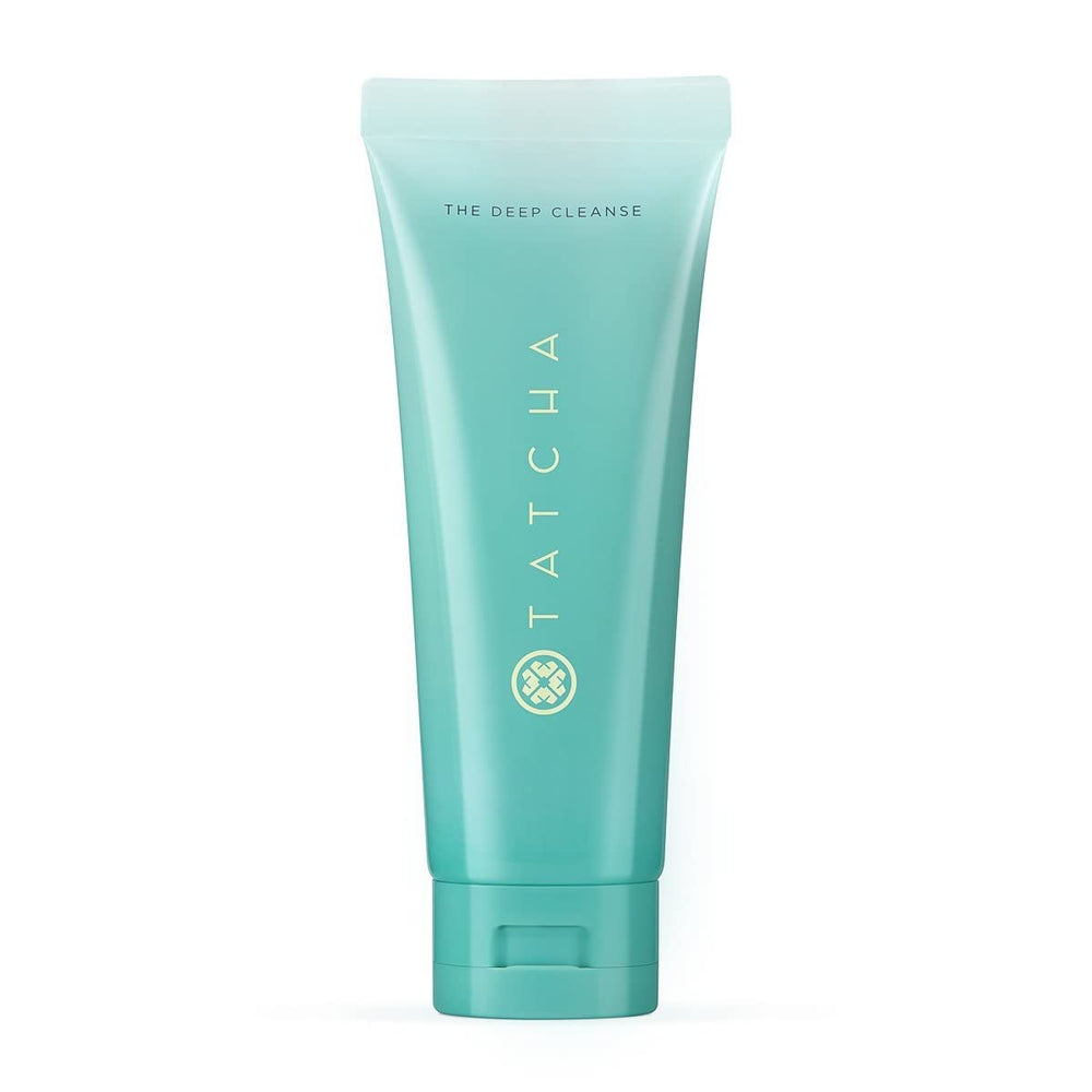 Tatcha Deep Cleanse bottle pour shows oil-free gel for gentle cleansing and hydration