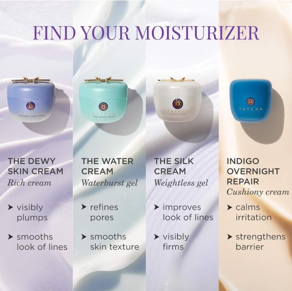 TATCHA Dewy Skin Cream packaging with social impact initiative reference