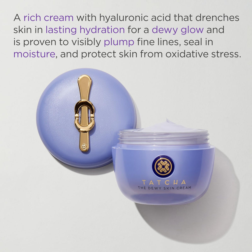 TATCHA Dewy Skin Cream on hand demonstrates quick absorption and glow