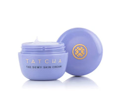 TATCHA Dewy Skin Cream texture closeup emphasizes creamy, hydrating formula