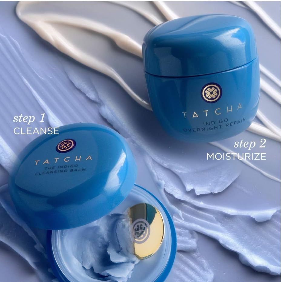 TATCHA Indigo Cleansing Balm fragrance-free format for sensitive skin