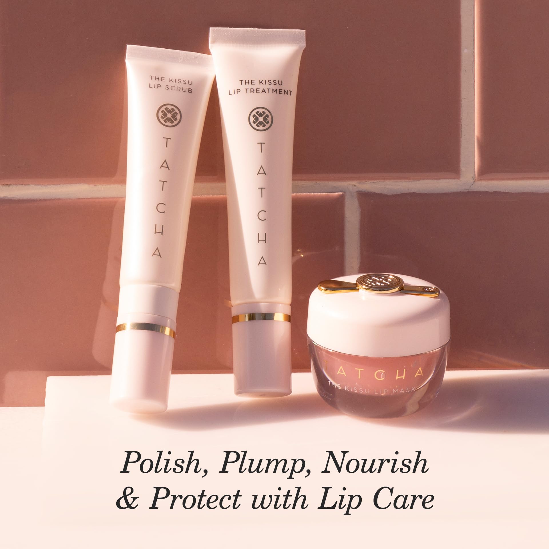 TATCHA Kissu Lip Scrub with camellia oil for soft lips