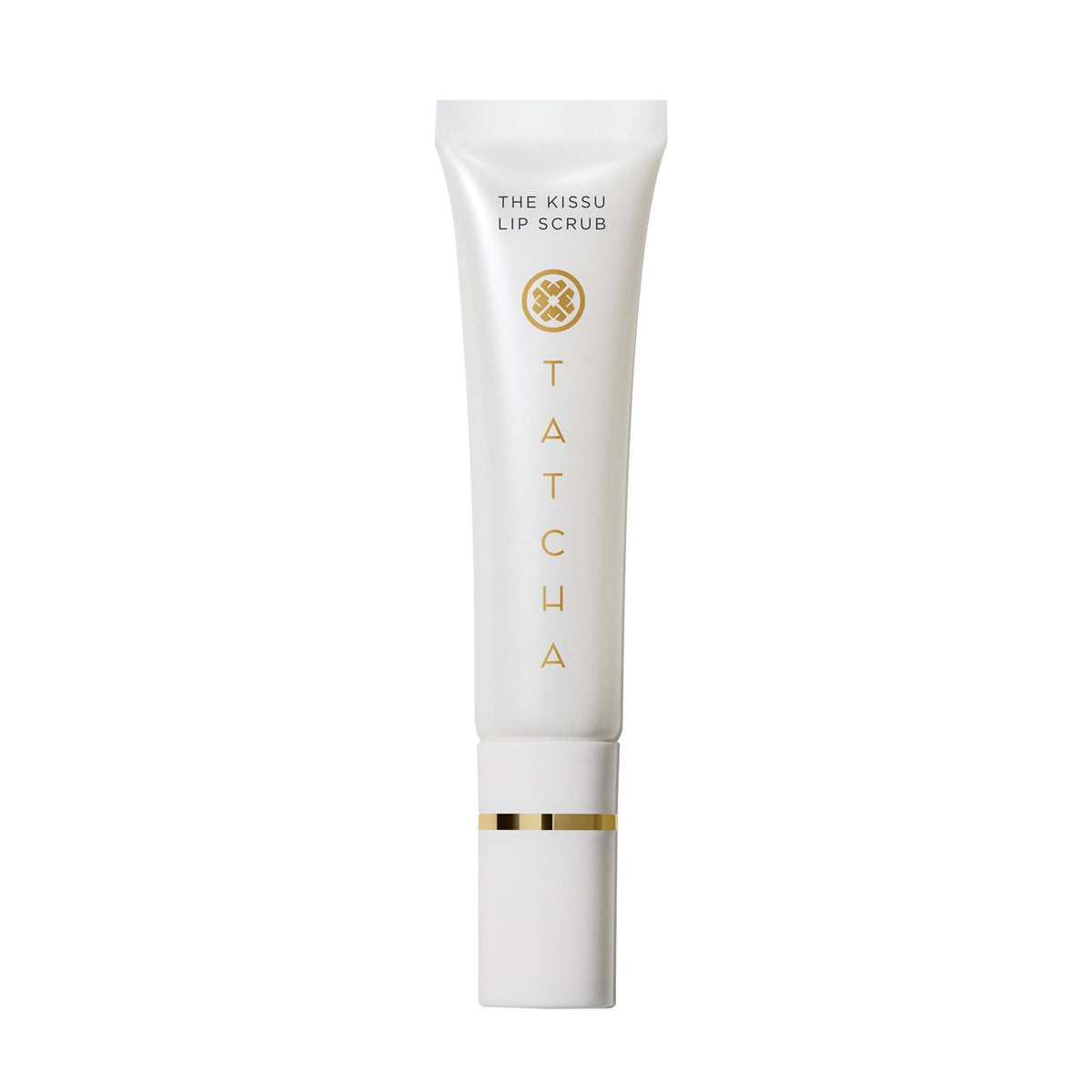 TATCHA Kissu Lip Scrub jar closeup highlighting gentle exfoliation for smooth lips