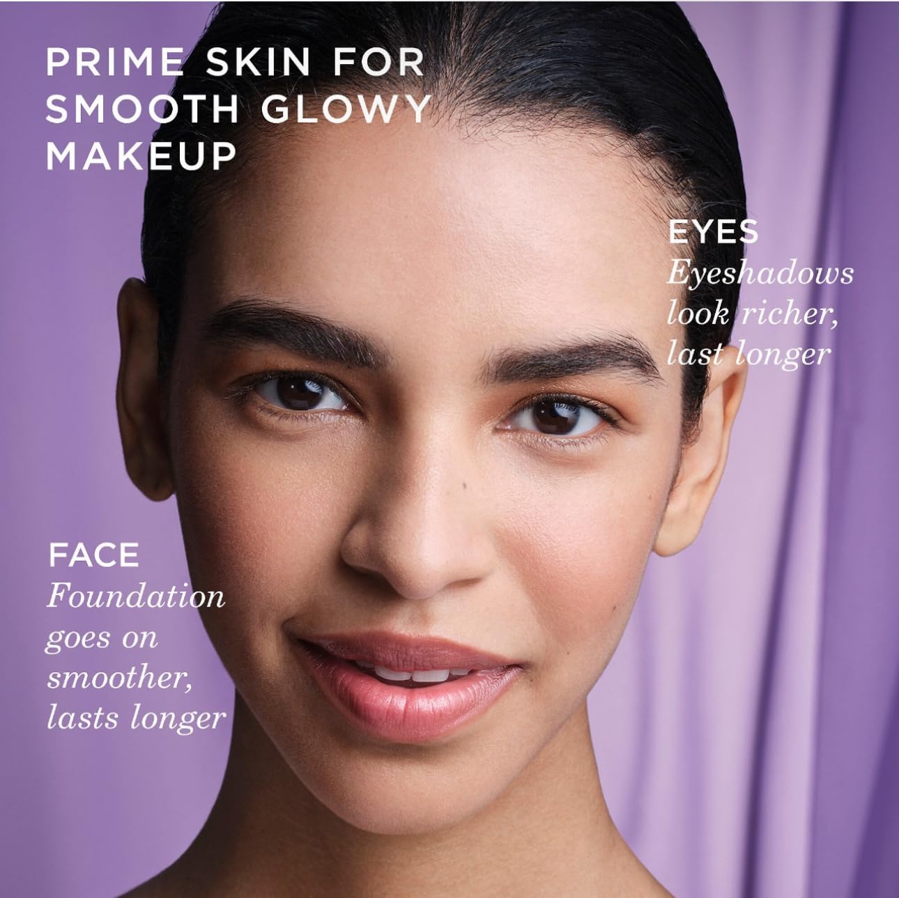 Texture swatch on Liquid Silk Canvas shows silk-infused base for a flawless complexion.
