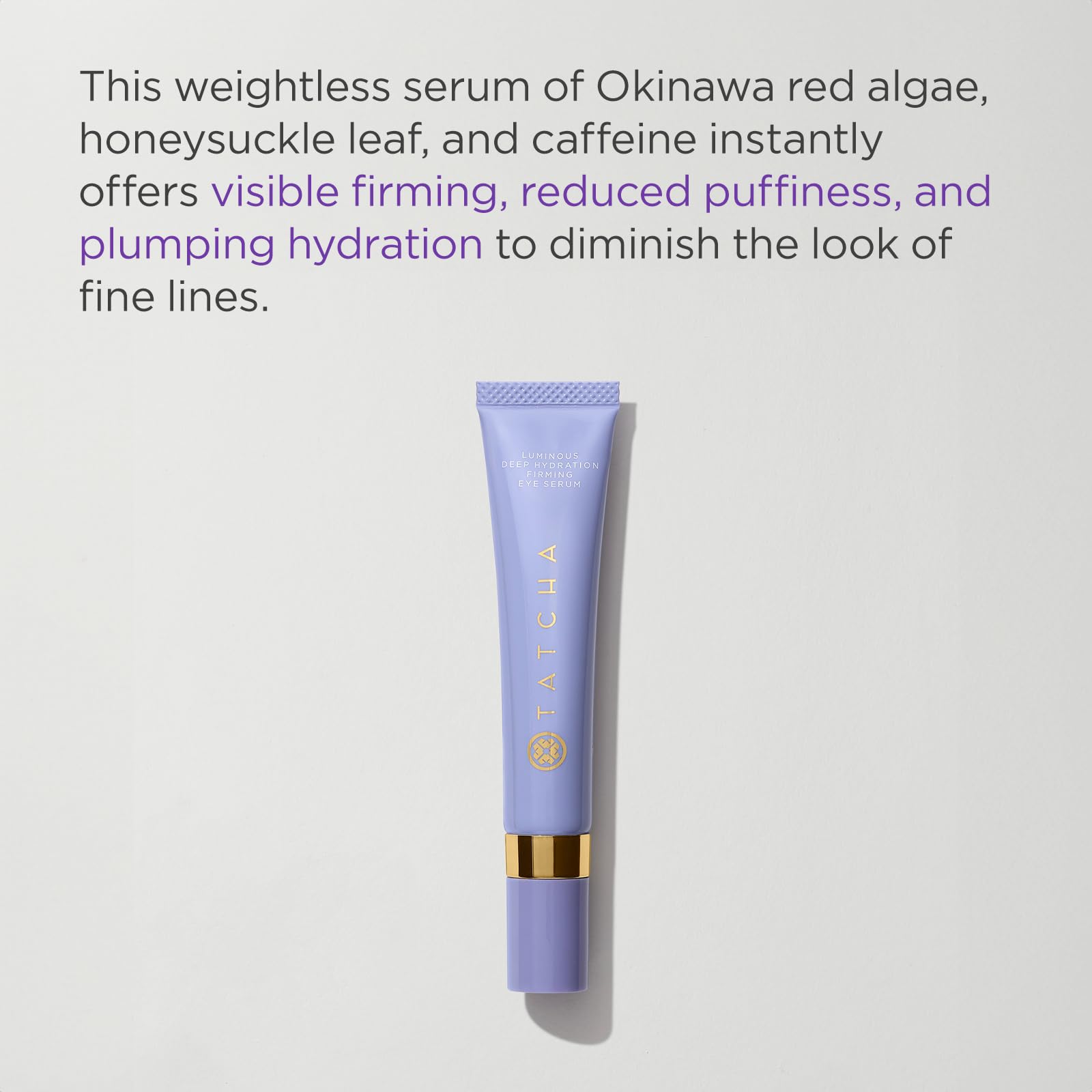Tatcha Luminous Deep Hydration Eye Serum cooling ceramic applicator for under-eye relief