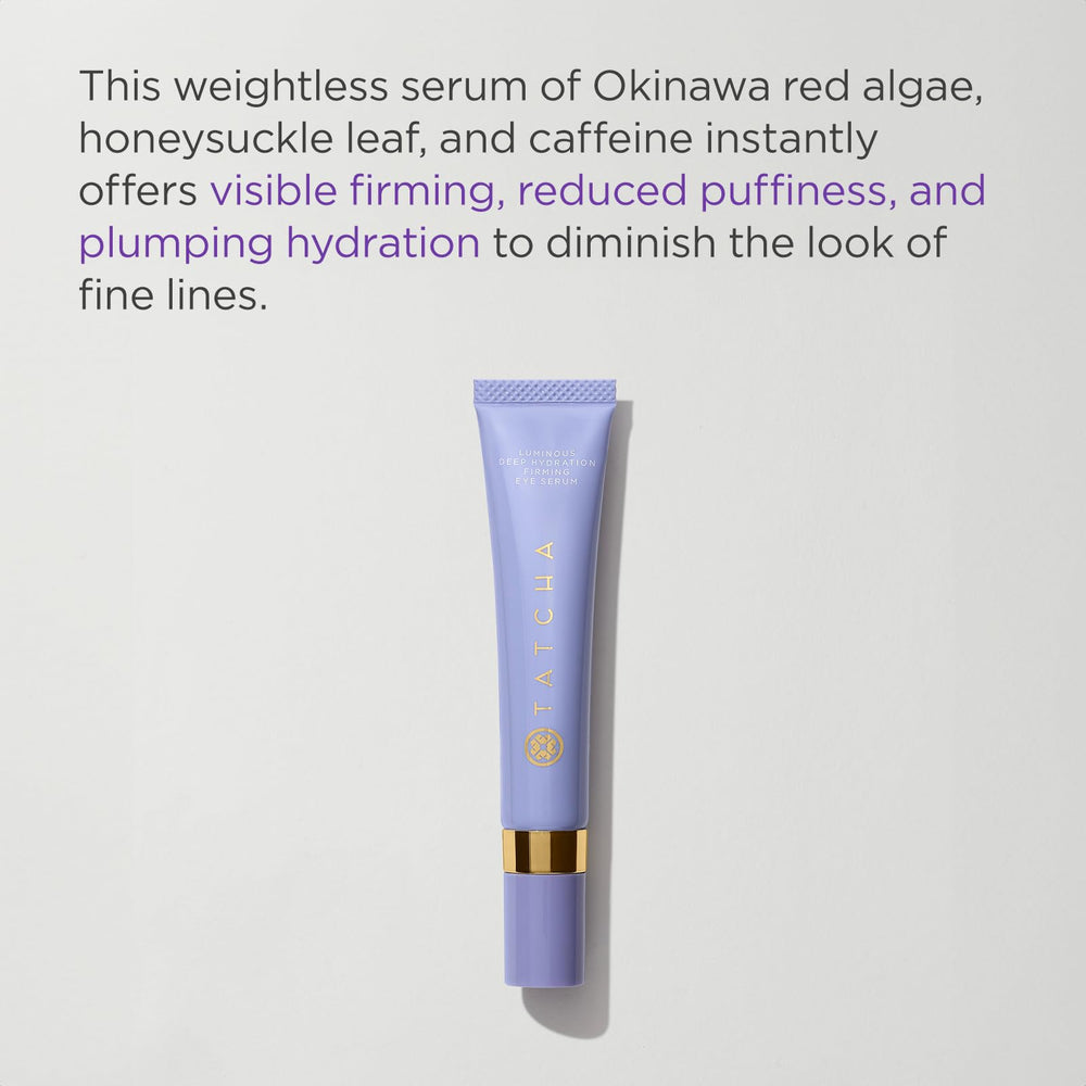 Tatcha Luminous Deep Hydration Eye Serum cooling ceramic applicator for under-eye relief