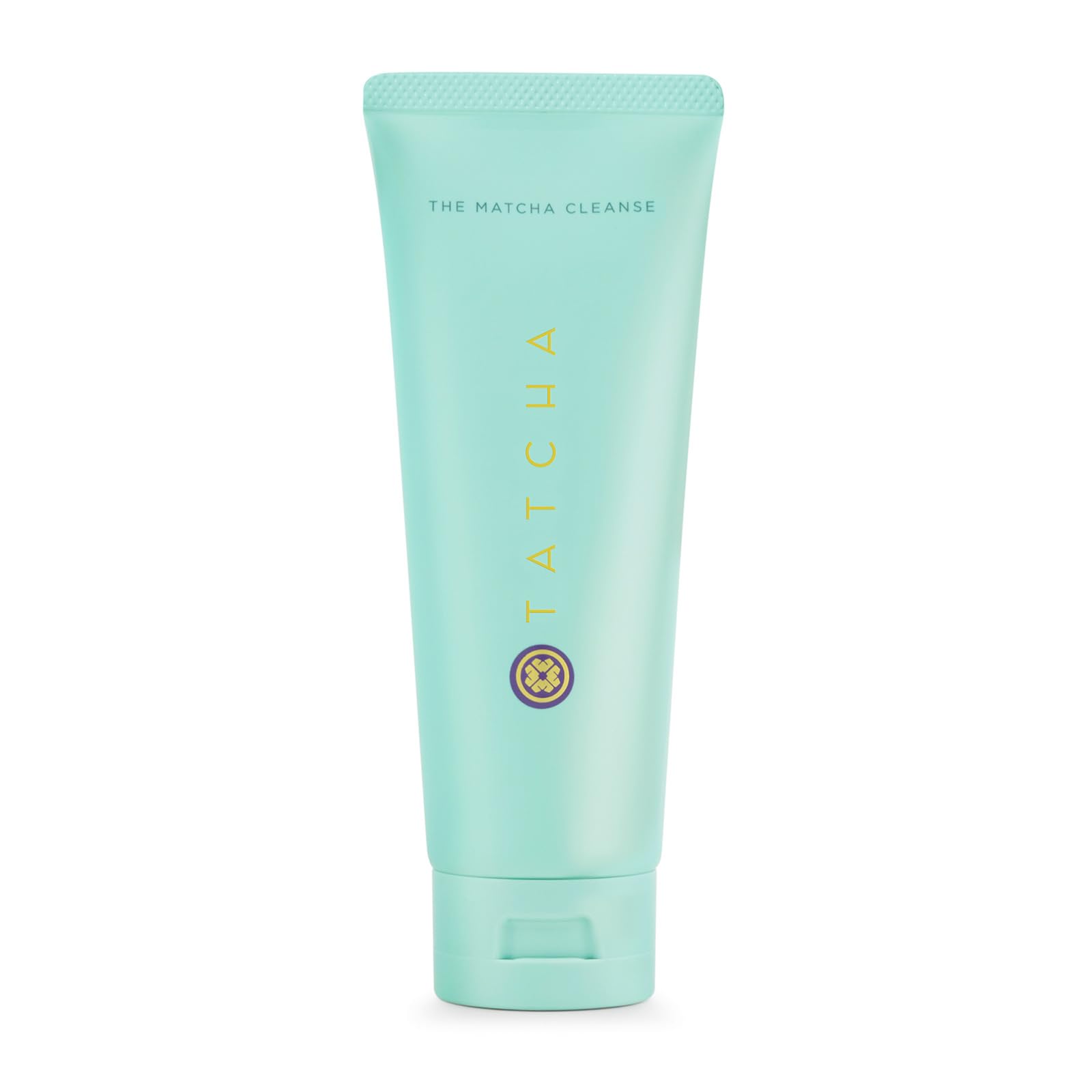 TATCHA The Matcha Cleanse bottle closeup, fragrance-free gel cleanser for gentle daily refreshing cleanse.