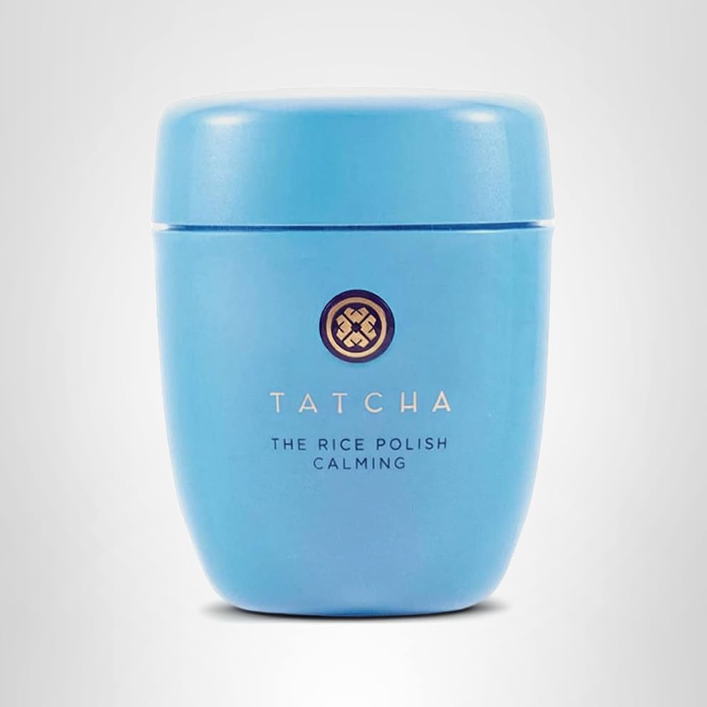 Tatcha Rice Polish Calming glow shot conveys a smooth, makeup-ready canvas.
