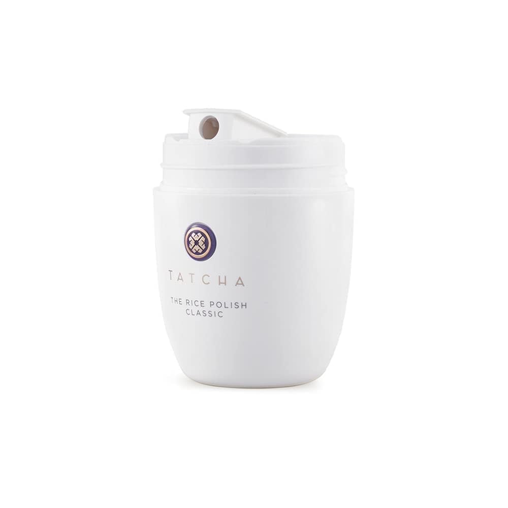 TATCHA Rice Polish Classic foam texture demonstrates creamy lather for smooth polishing.