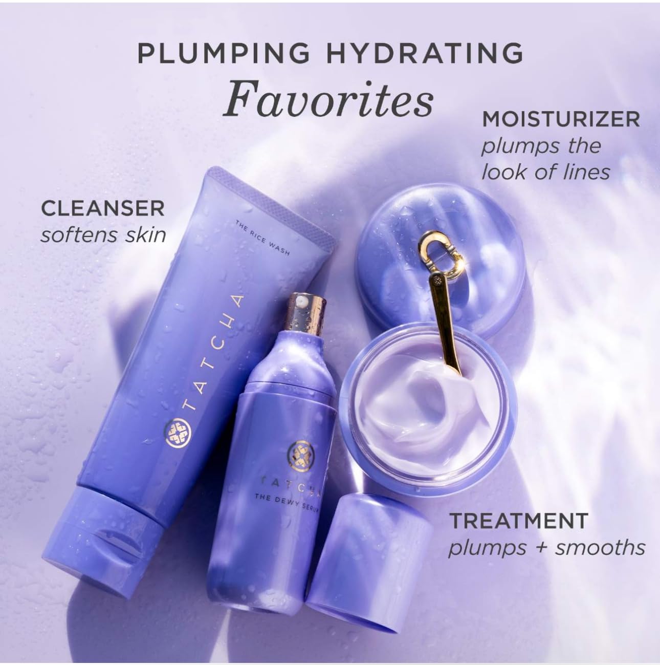 TATCHA Rice Wash fits into a gentle daily skincare routine for smoothing results.