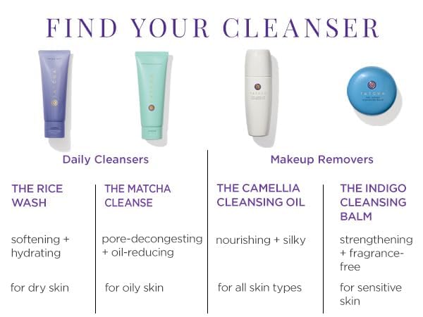 TATCHA Rice Wash offers a soft, luminous finish after rinsing.
