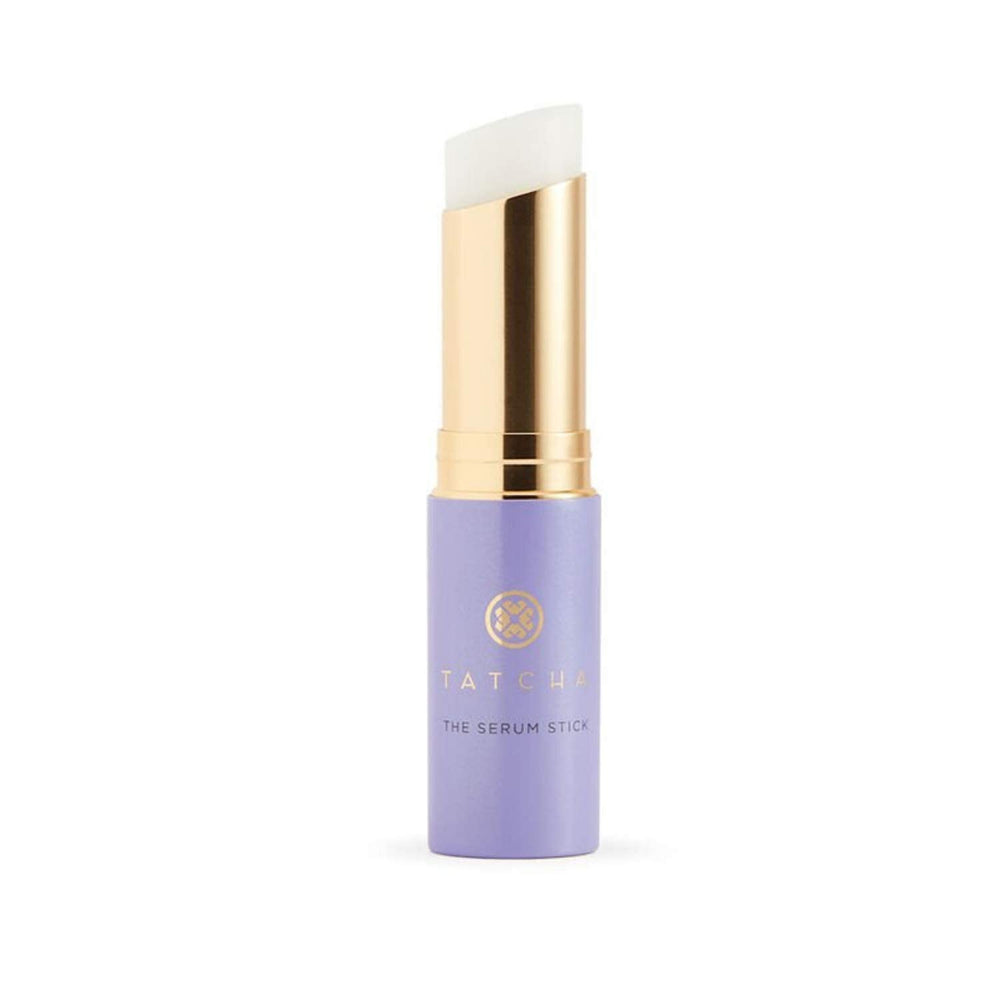 TATCHA The Serum Stick eye-area application smooths fine lines and hydrates gently.