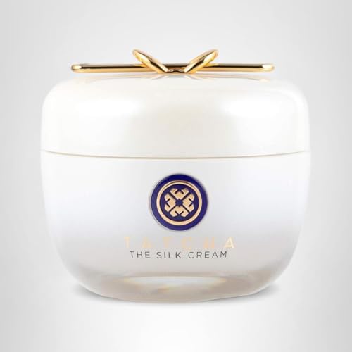 TATCHA Silk Cream lifestyle shot reinforces spa-like self-care ritual.