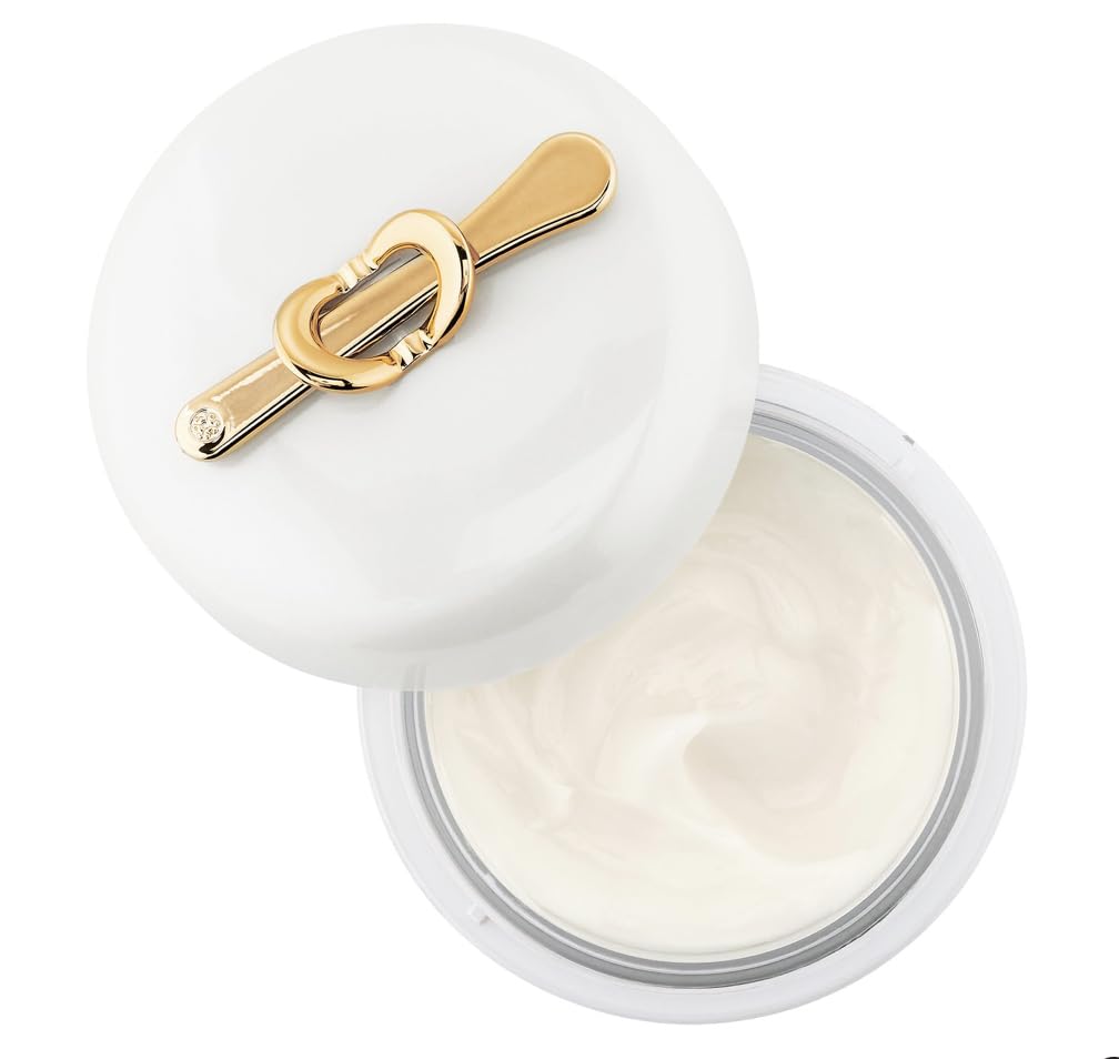 TATCHA Silk Cream texture swirl highlights silk-like finish and quick absorption.