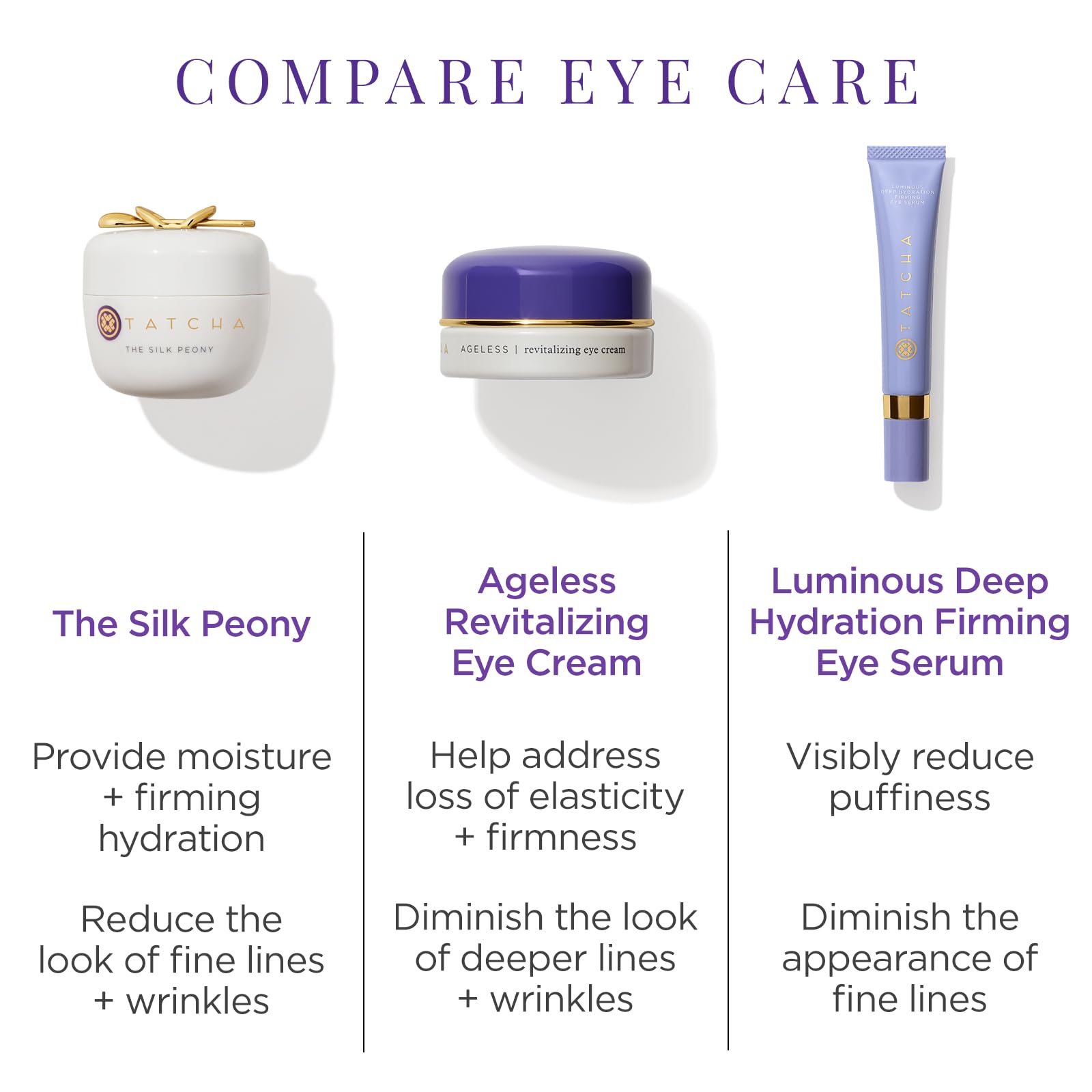 SWATCH of TATCHA Silk Peony Eye Cream showing its texture.