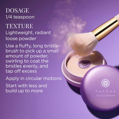 Tatcha Silk Powder helps reduce shine with 8-hour wear.