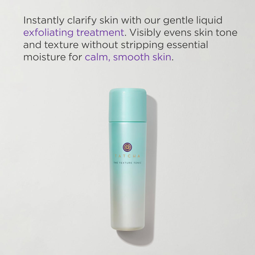 TATCHA Texture Tonic texture closeup highlights liquid exfoliant in action.